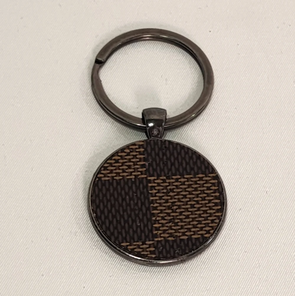 Louis Vuitton Monogram Canvas Damier Ebene Brown Check Pattern Keychain